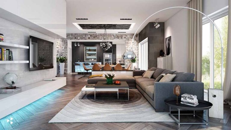 نمای داخلی خانه ساده و شیک